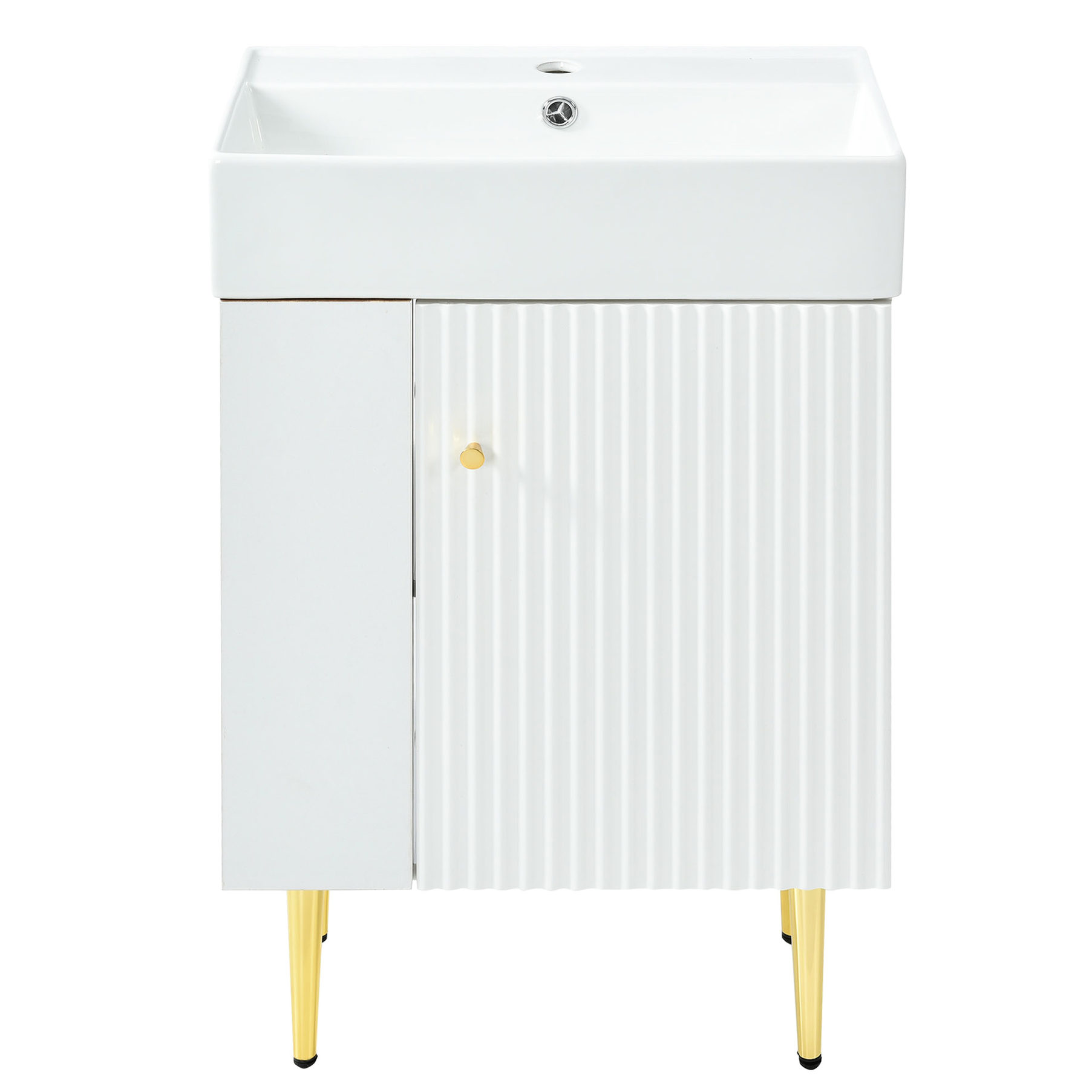 26.20 in High Bathroom Cabinet - Waterproof Coating for Bathroom Humidity - Bathroom Storage - No Damage