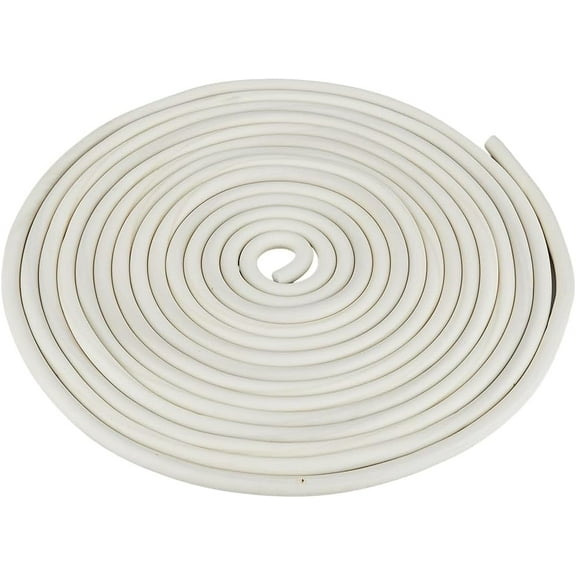 26.24FT/8m Backer Rod Caulk Saver for DIY Gaps EPDM Sealing Strip White Rubber Backing Rod Joint Filler 0.39'' Diameter Foam Rubber Weather Stripping Suitable for DIY Most Cracks