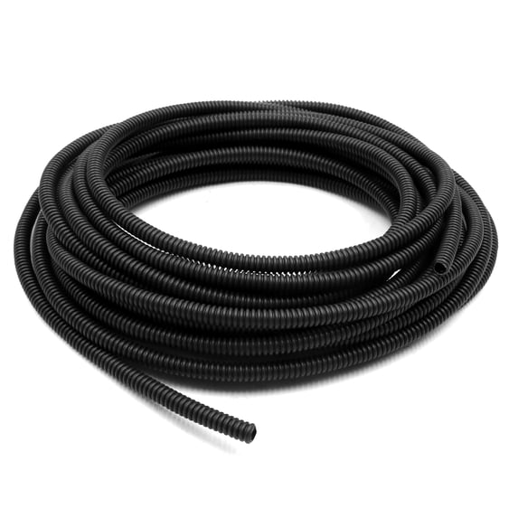 26.24ft Universal Car Flexible Tube No Pre-Split Loom Wire Conduit Sleeve Tubing