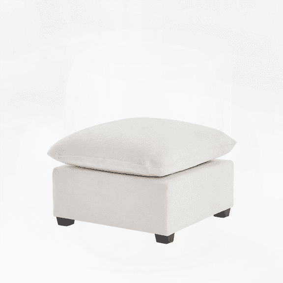 26*26" Ottoman Module for Modular Sectional Sofa - Wide Seat, Chenille in 2 Colors, Flexible Combination!