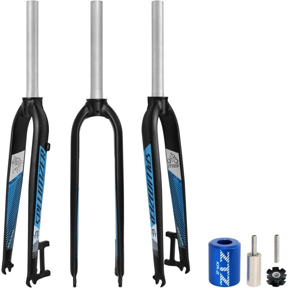 26/27.5/29 inch Mountain Bike Rigid Forks, Rigid Disc Brake MTB Fork, 1-1/8" Threadless Straight Steerer Superlight Mountain Bike Rigid Front Fork Aluminum Alloy 9mm QR Bicycle Fork