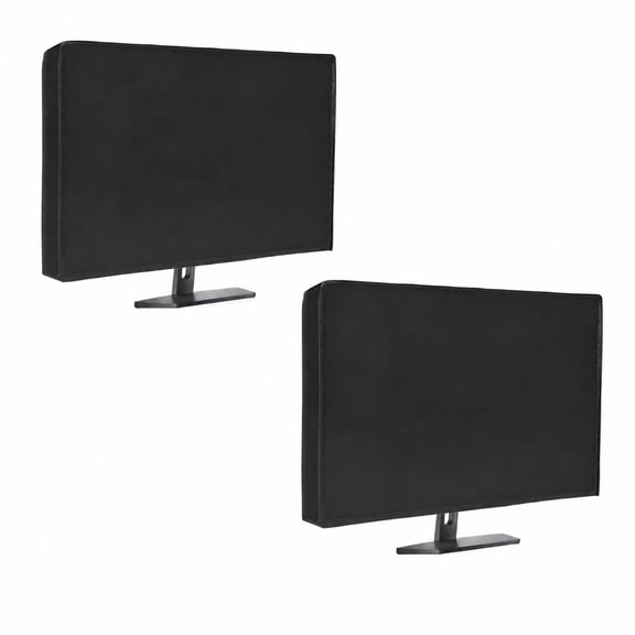 26‑29 Inch Monitor Dust Cover, Anti‑Static Dustproof Protective Sleeve for HD Desktop PC Screen, Compatible with 27in, Desktop Computer and TV, Black