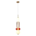thumbnail image 1 of Design Living LED Pendant, White, Grey, Red, 1 of 4