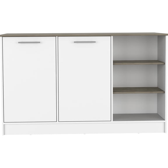 26.3 - inch Deep and 59.05 - inch Wide Countertop | Perfect for Kitchen Cooking and Meal Preparation | High - Quality Particle Board Kitchen Island