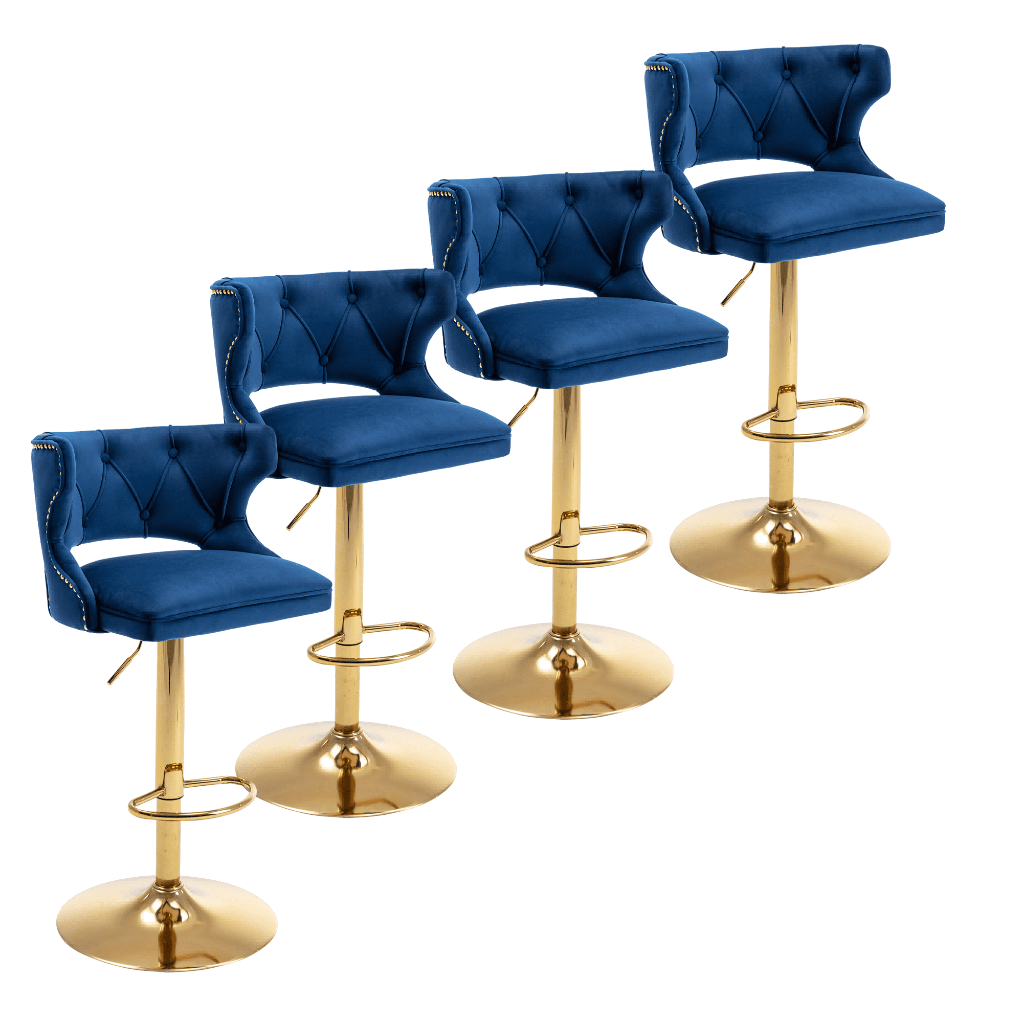 26-35 Inch Bar Stools, Counter Height Adjustable Swivel Barstools High ...