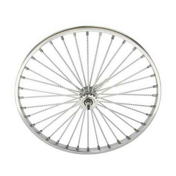 26" 36 Twisted Spoke Coaster Wheel Chrome. Bicycle wheel, bike wheel, Lowrider bike wheel, lowrider bicycle wheel, chopper