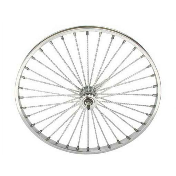 26" 36 Twisted Spoke Coaster Wheel Chrome. Bicycle wheel, bike wheel, Lowrider bike wheel, lowrider bicycle wheel, chopper