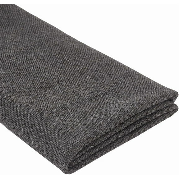 26.37 Inch x 1.48 Yard Cotton Knit Fabric Ribbing Cuffs Cotton Ribbing Knit Fabric for Cuff Natural Rib Knit Cotton Fabric Material for Sewing Cuffs Waistband Material Apparel Cloth Gray Gray