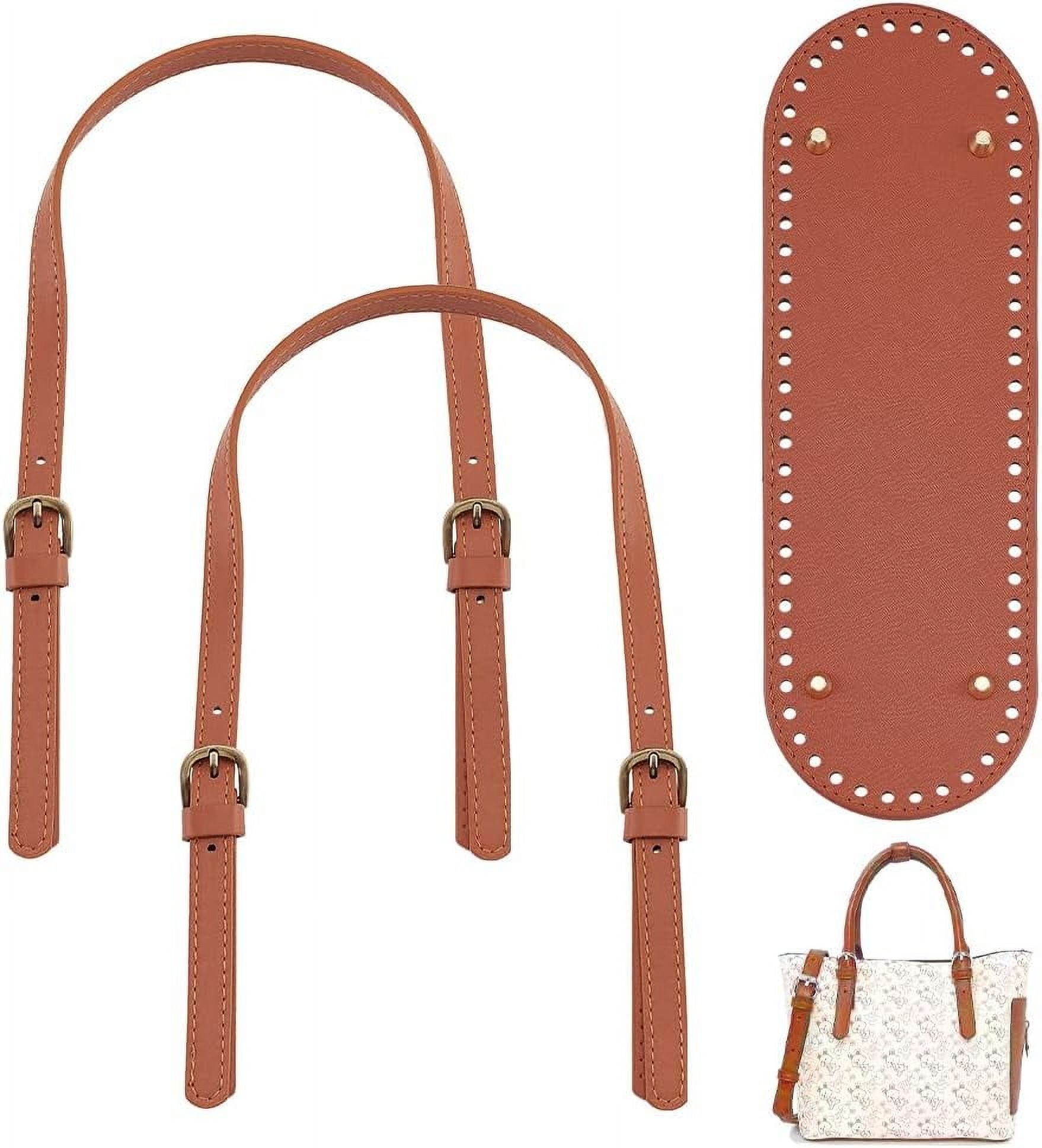 Inch Sew On Leather Bag Handles Woven Crochet Bottom