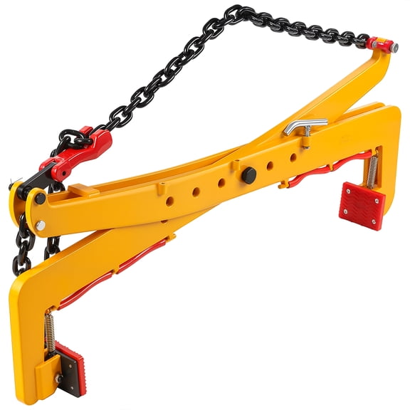 26"-49.6" Adjustable Granite Slab Lifting Clamp, 3306 Lbs Heavy-Duty Chain Style Stone Clamp with Rubber Non-Slip Pad for Vertical Transport of Marble Granite Concrete Block