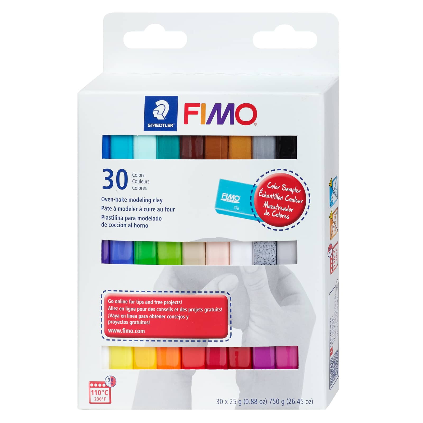 FIMO SOFT Pâte à modeler Basic-Set, à cuire au four