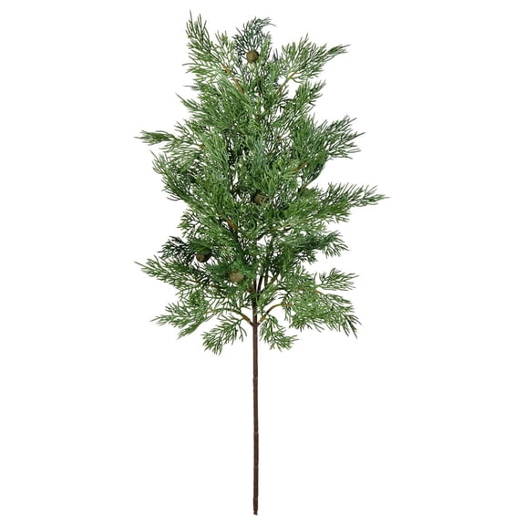 26.5" Green Stovall Cedar Pine Artificial Christmas Spray - Includes 2 Sprays per Pack - Cedar Foliage - Realistic Look and Feel - Reliable and Durable