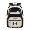 thumbnail image 1 of 26.5 L Fashion Large-Capacity Backpack for Women, College Student Laptop Backpack with Multiple Anti-Theft Pockets, Waterproof,Cute Preppy-Style Backpack for Campus,Travel,Work, 1 of 8
