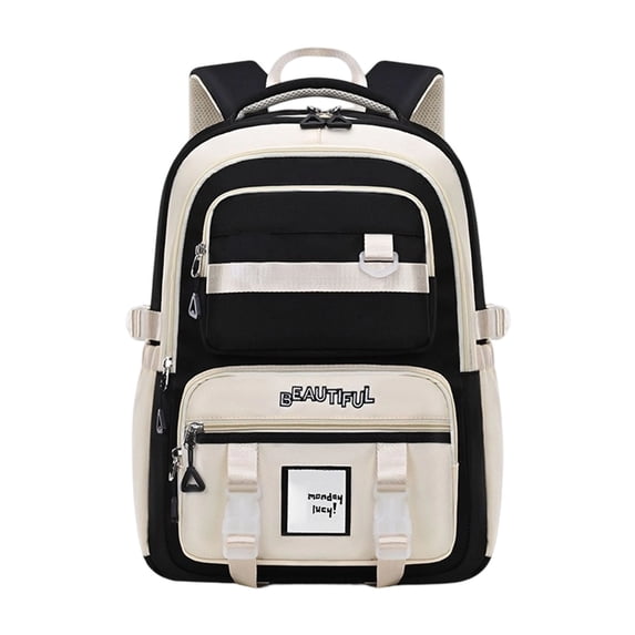 26.5 L Fashion Large-Capacity Backpack for Women, College Student Laptop Backpack with Multiple Anti-Theft Pockets, Waterproof,Cute Preppy-Style Backpack for Campus,Travel,Work