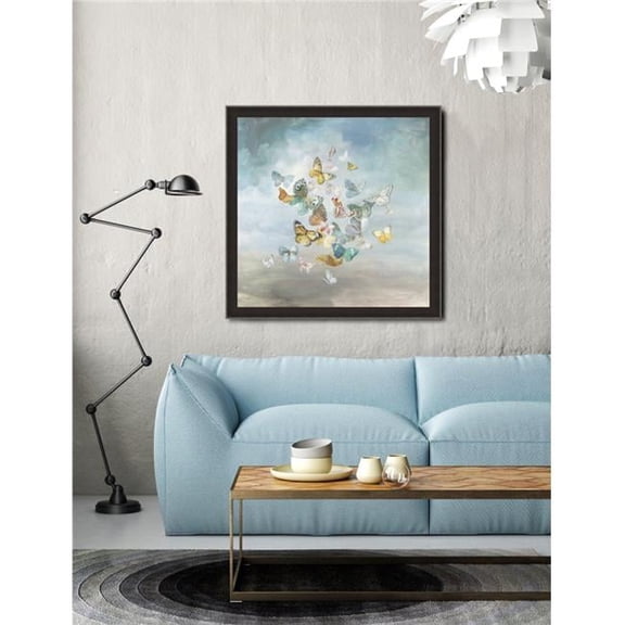 26.5 x 26.5 in. Beautiful Butterflies Framed Fine Art Print