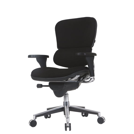 26.5" x 29" x 39.5" Black Fabric Chair