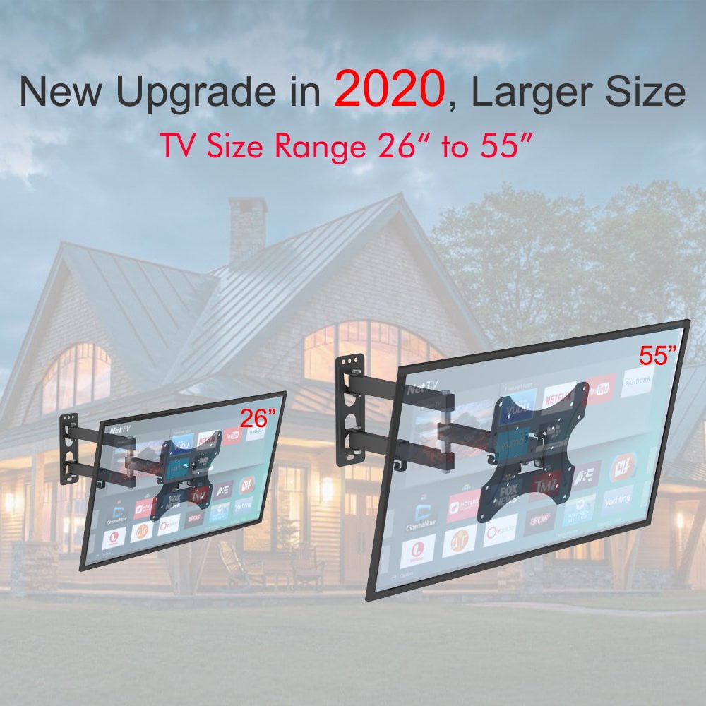 26-55" Adjustable Wall Mount Bracket Rotatable TV Stand