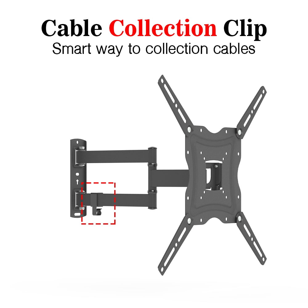 26-55" Adjustable Wall Mount Bracket Rotatable with Spirit Level
