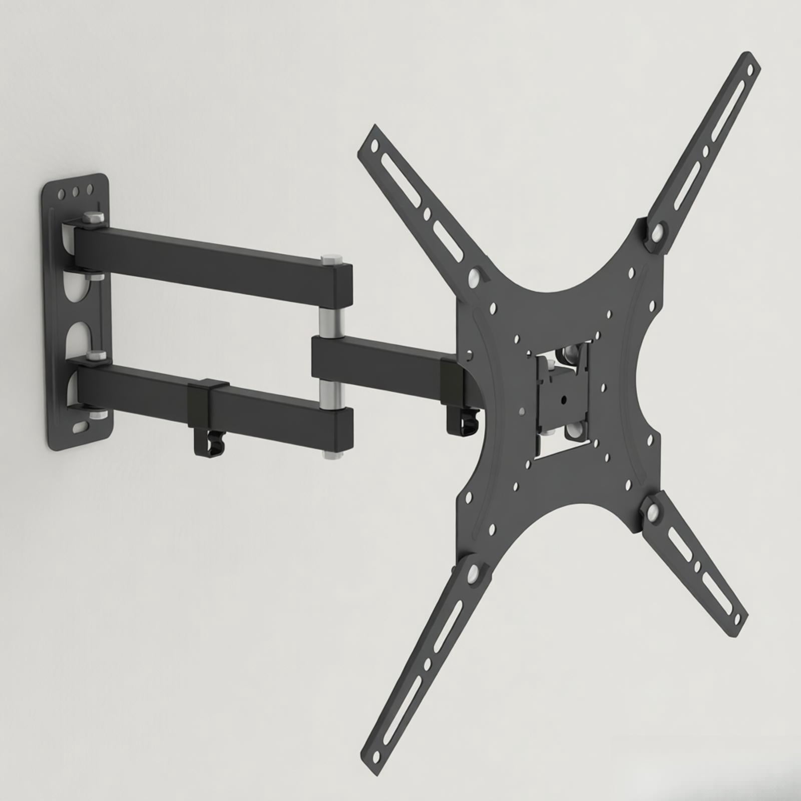 26-55 Inch Full Motion TV Wall Mount Bracket with Tilt & Swivel, Heavy Duty Articulating TV Stand for Flat Screen HDTV,Adjustable Extension 2.4-17.7" for Easy Installation Living Room Home Theater