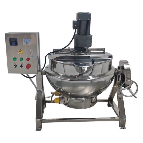 26.5Gallon Commercial Electric Jacketed Pot Tilting Sugar Jam Boiling Machine Jacketed Kettle 220V 3 Phases