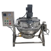 26.5Gallon Commercial Electric Jacketed Pot Tilting Sugar Jam Boiling Machine Jacketed Kettle 220V 3 Phases