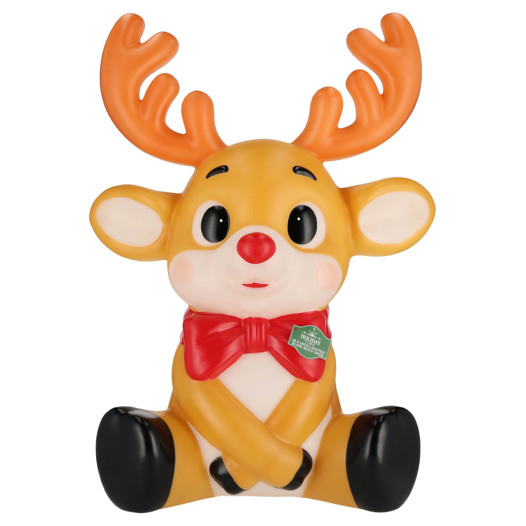 Lighted Blow Mold Reindeer Indoor/Outdoor Christmas Decoration, Multicolor, 26.5", by Holiday Time