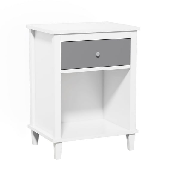 TongJoy Wooden Nightstand Small Sofa Table 26.77''H End Table with One Drawser One Shelf for Kids and Adults