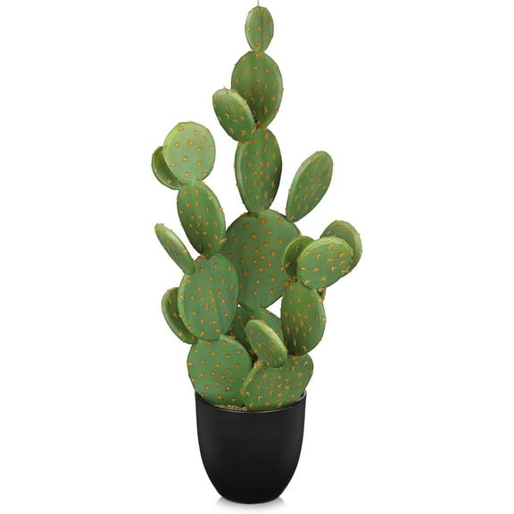 26.8"Tall Fake Cactus Plant Potted Euphorbia lactea Big Cacti Plants Large Artificial Cactus for Home Garden Office Decor Housewarming Gifts