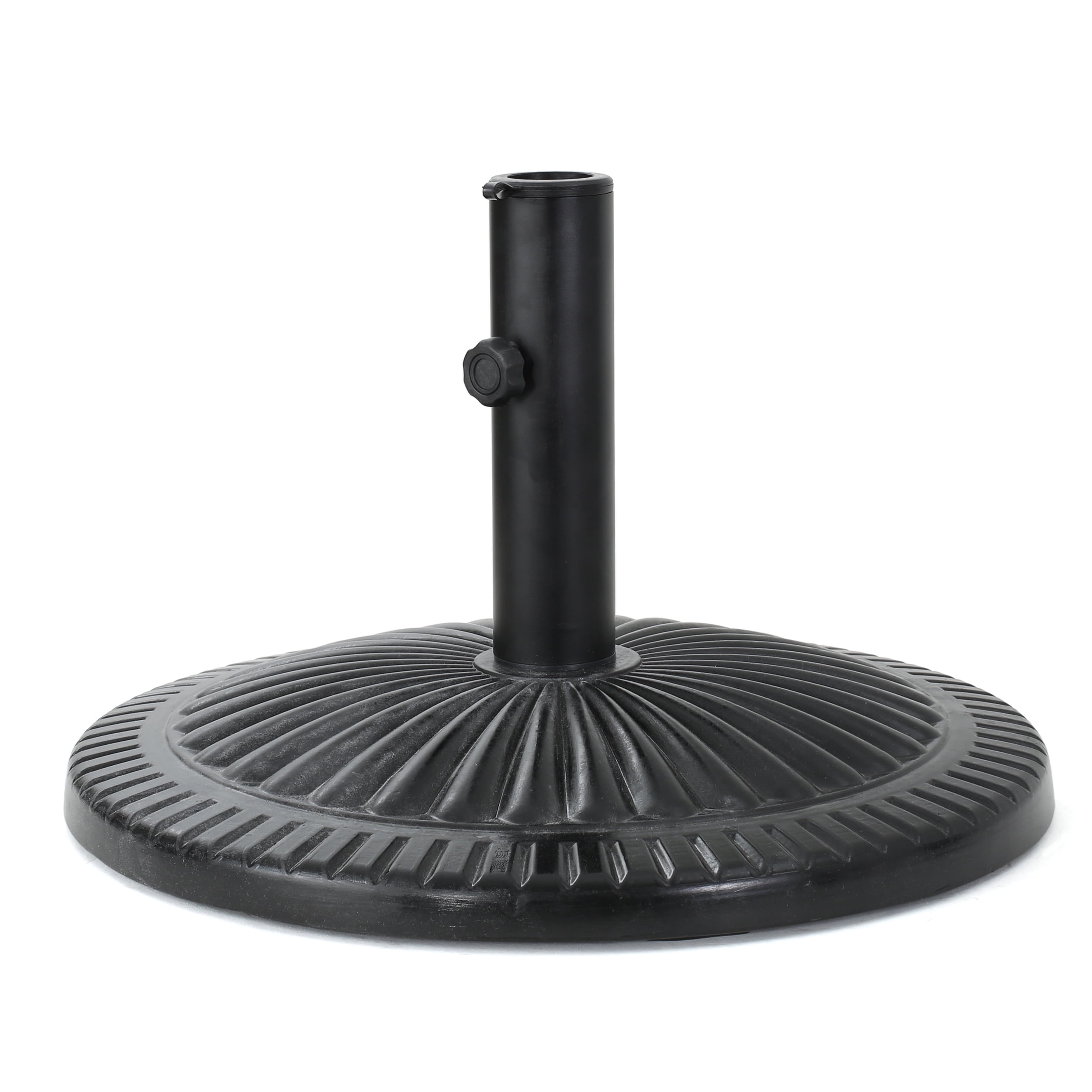26.9 Lbs Outdoor Round Umbrella Base, Resin Umbrella Base With Metal ...