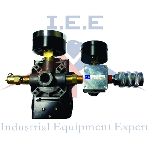 26 AMP Air Compressor Pressure Switch 95-125 PSI 4 Ports 1/4" Mini Regulator Set