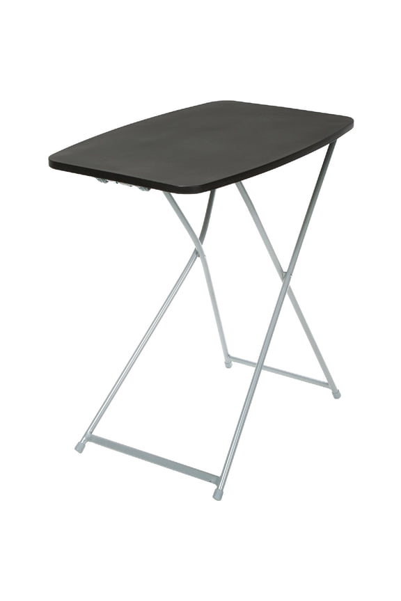 Adjustable Height Personal Folding Table, Modern Style - Folding, Plastic - 26", Black  Residential Use, Standard Application