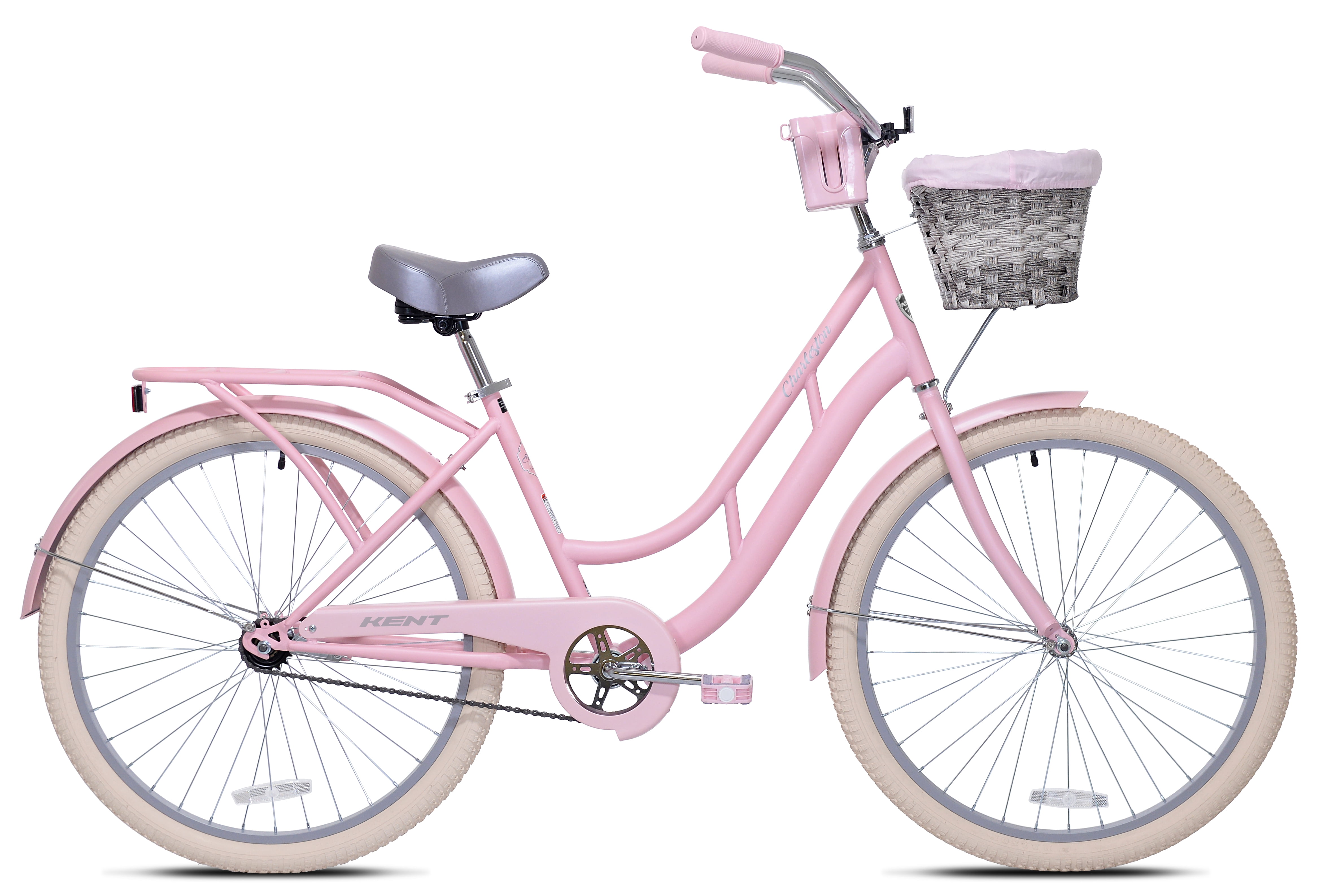 26" Kent Charleston Cruiser Bicycle, Fits Riders 5'2"-5'10", Pink, Adult, Unisex