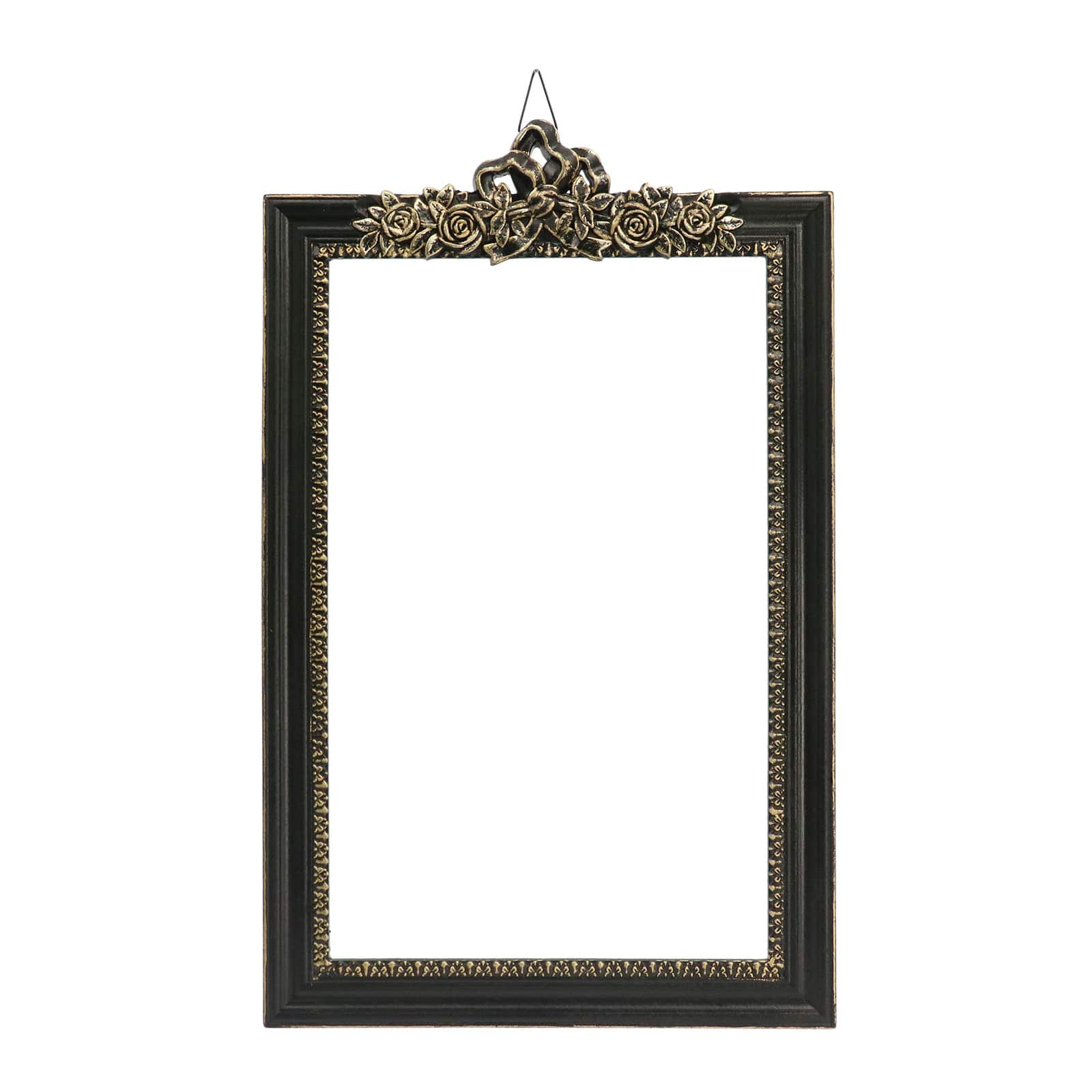 26" Black Rectangle Floral Wall Frame by Ashland®