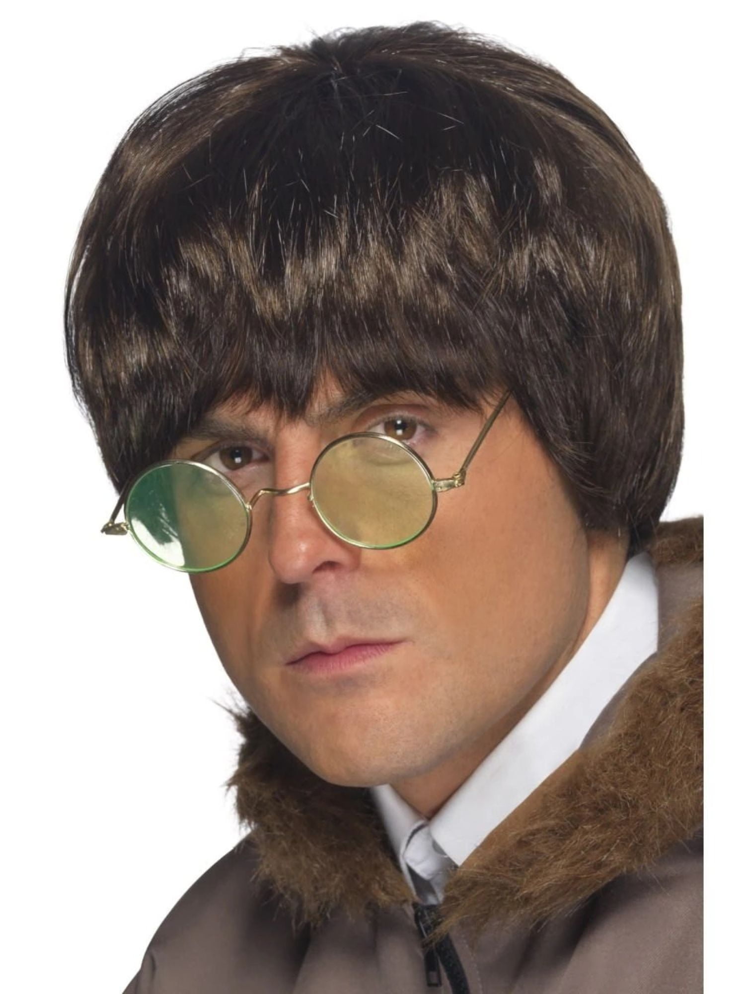 Britpop Wig Adult Brown Britpop Wig Adult Brown