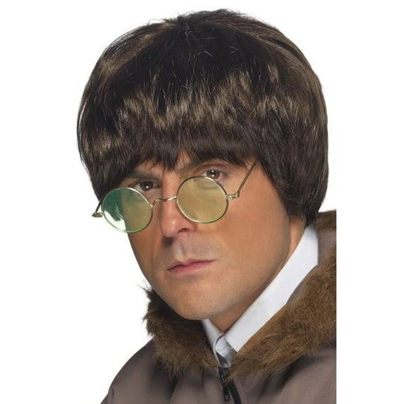 26" Brown 1990's Style Men Adult Halloween Britpop Wig Costume Accessory - One Size