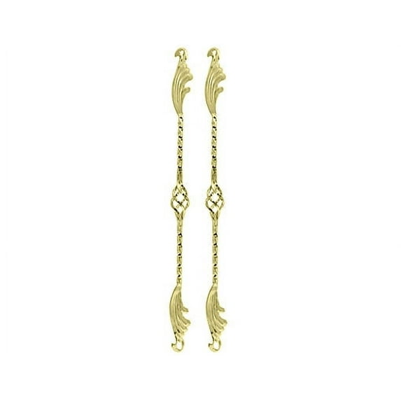26" Cage Wing Twisted Spring Fork Bars Gold.