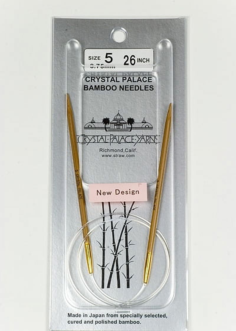 26 Circular Bamboo Needles - US 8, Crystal Palace
