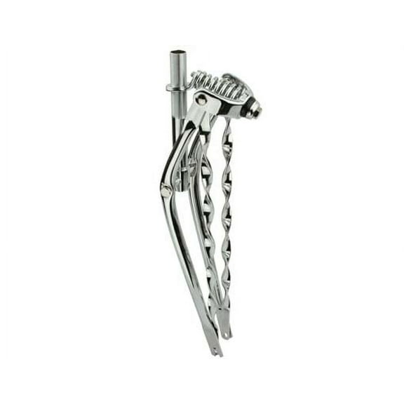 26" Classic Spring Fork 1" W/Twisted Bars Chrome. Bike fork, bicycle fork, lowrider bike fork lowrider bicycle fork, limo
