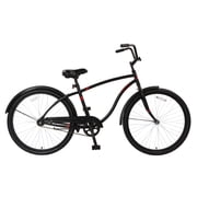 Concord 26 Pacifica Cruiser Bicycle, Fits Riders 52 - 510+, Adult, Unisex, Matte Black