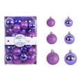 thumbnail image 1 of 26 Count Christmas Ornaments Set - Plated Xmas Tree Balls, Elegant Hanging Decorations for Holiday Wedding & Home Decor, 1 of 4