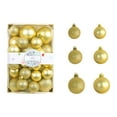 thumbnail image 1 of 26 Count Christmas Ornaments Set - Plated Xmas Tree Balls, Elegant Hanging Decorations for Holiday Wedding & Home Decor, 1 of 3