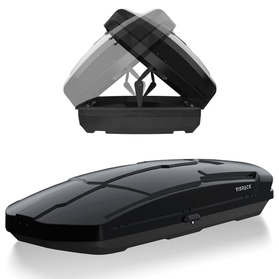 26 Cu Ft Extra Large Rooftop Carrier with Dual-Side Opening, Hard Shell ...