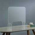 thumbnail image 1 of 26" Desktop Square Protective Shield Divider Clear Plexiglass, 1 of 5