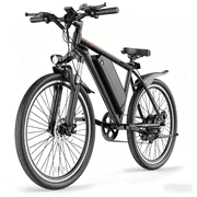 26 E-Mountain Bike for Adults, 350W Motor, 48V 5.2Ah Removable Battery, Up to 22 MPH & 45 Miles Range, 7-Speed Electric Bicycle with Pedal Assist, UL2849 Certified