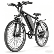 26 E-Mountain Bike for Adults, 350W Motor, 48V 5.2Ah Removable Battery, Up to 22 MPH & 45 Miles Range, 7-Speed Electric Bicycle with Pedal Assist, UL2849 Certified