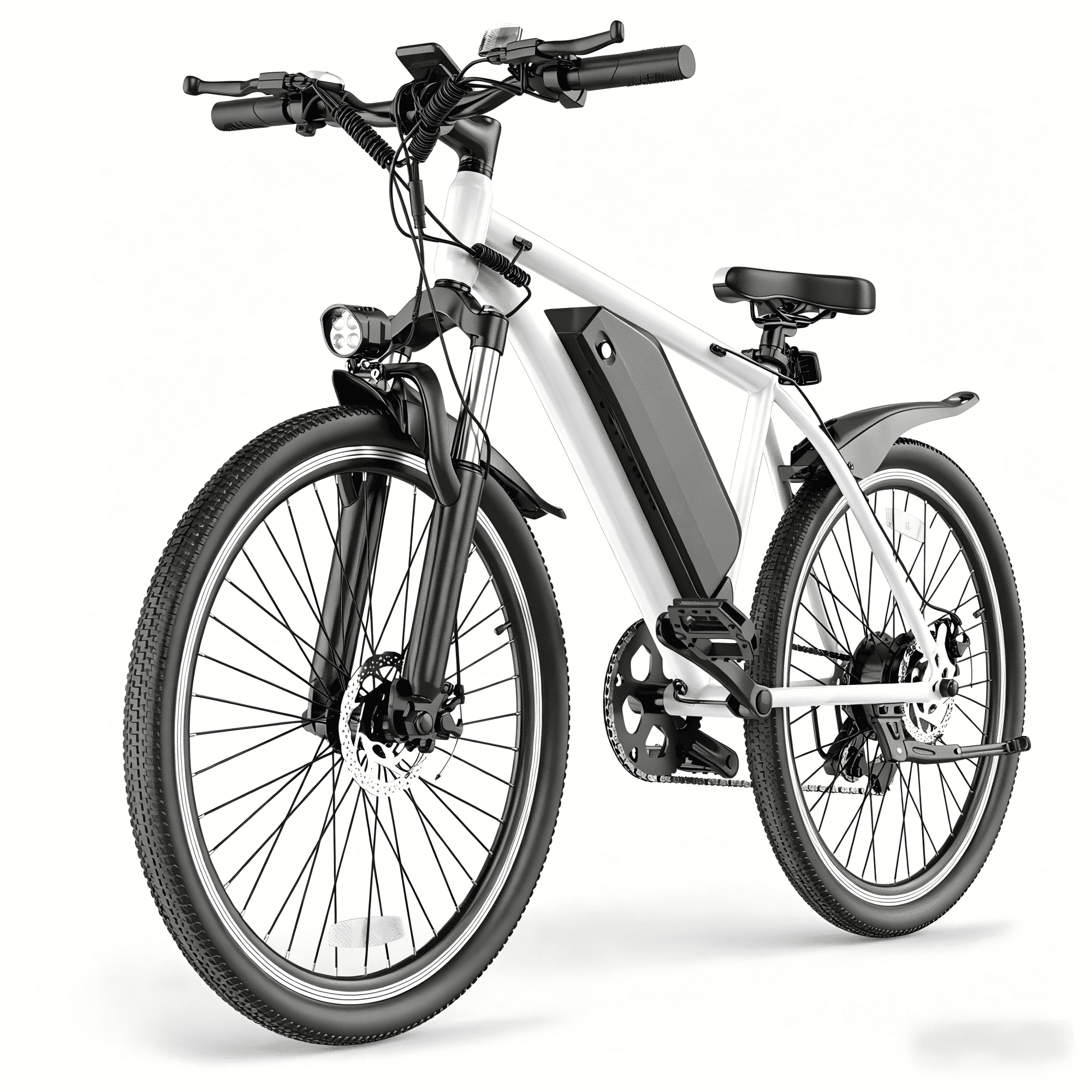 26" E-Mountain Bike for Adults, 350W Motor, 48V 9Ah Removable Battery, Up to 22 MPH & 55 Miles Range, 7-Speed Electric Bicycle with Pedal Assist, UL2849 Certified