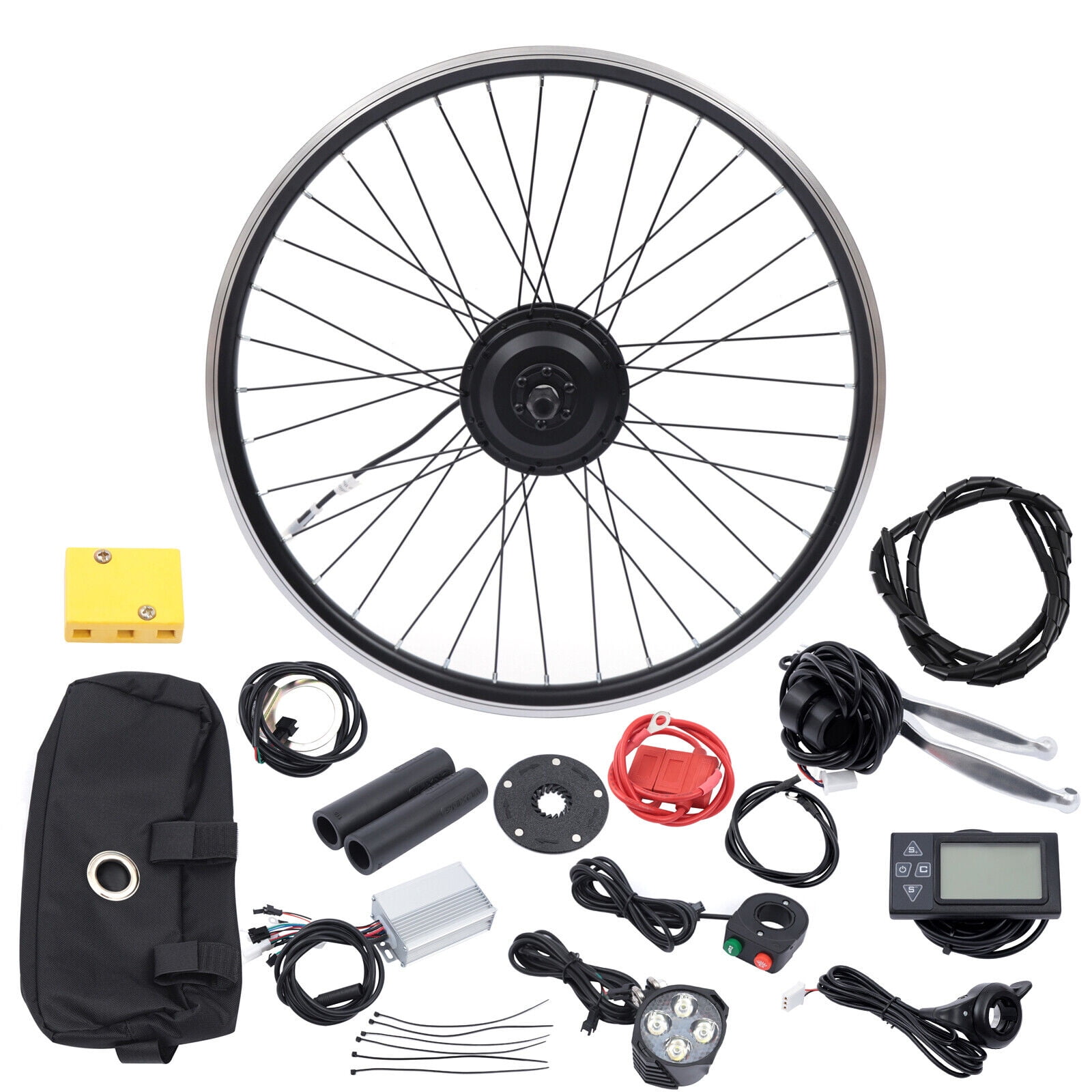 26" Electric Bicycle EBike Conversion Kit EBike Front Wheel Frame Kit