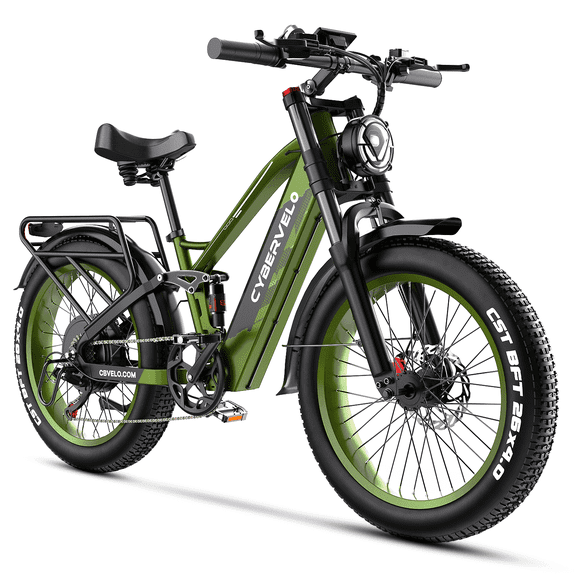 26 Electric Bike for Adult,5000w Peak,up 150 Miles 52V 40Ah Battery Ebike,26" x 4.0 Fat Tire Adult Electric Bicycles for All Terrain,Electric Mountain E-Bike,UL Certified Commuter Ebikes, 7-Speed