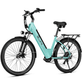 thumbnail image 1 of Qlife Cityone 2.0 EBikes for Adults,26" Electric Mountain Bike with 48V 10.4Ah Battery 500W,Max 28MPH Electric Bicycle,7-Speed with Fender & Rear Rack（Green）, 1 of 6
