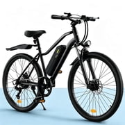 26 Electric Bike for Adults, Electric Mountain Bike with 5 Speed Mode, APP Connect, 36V 10.4Ah Removable Battery, 60 Miles Longe Range, All-Terrain Ebike with LED Display